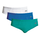 Kit 3 Cuecas Slip Infantil Zorba Basic - Malha 100% algodão